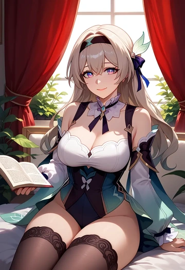 star rail,firefly,Victorian-era,stockings,sexy  - AI generated anime art