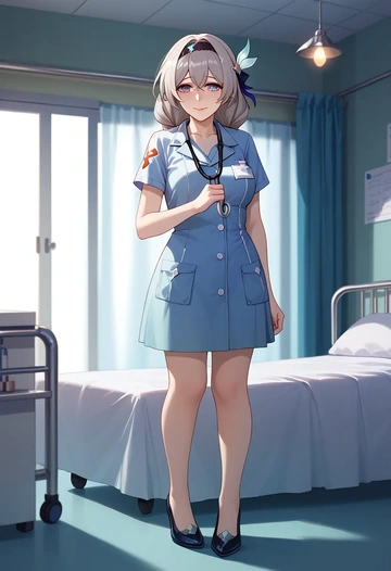 star rail,firefly,nurse  - AI generated anime art