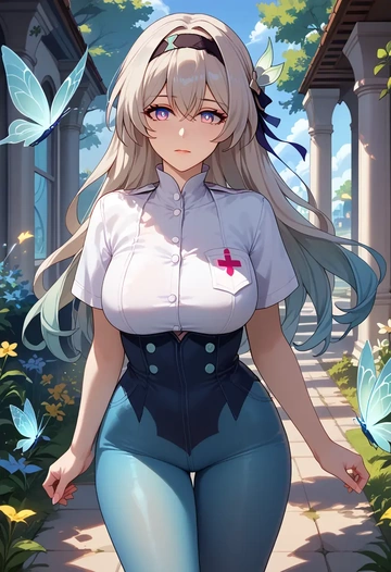 star rail,firefly,nurse  - AI generated anime art