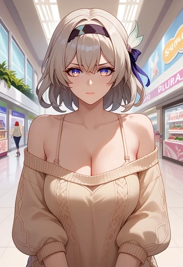 star rail,firefly,thong,sweater,sexy  - AI generated anime art