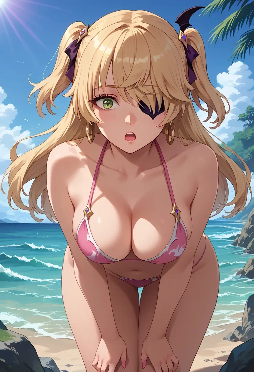 genshin impact,fischl_(genshin_impact),bikini  - 