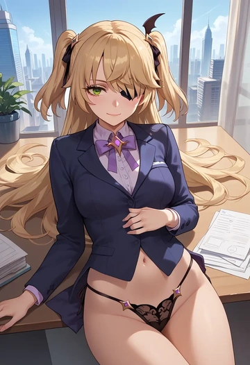 genshin impact,fischl,OL, bikini, sexy  - AI generated anime art