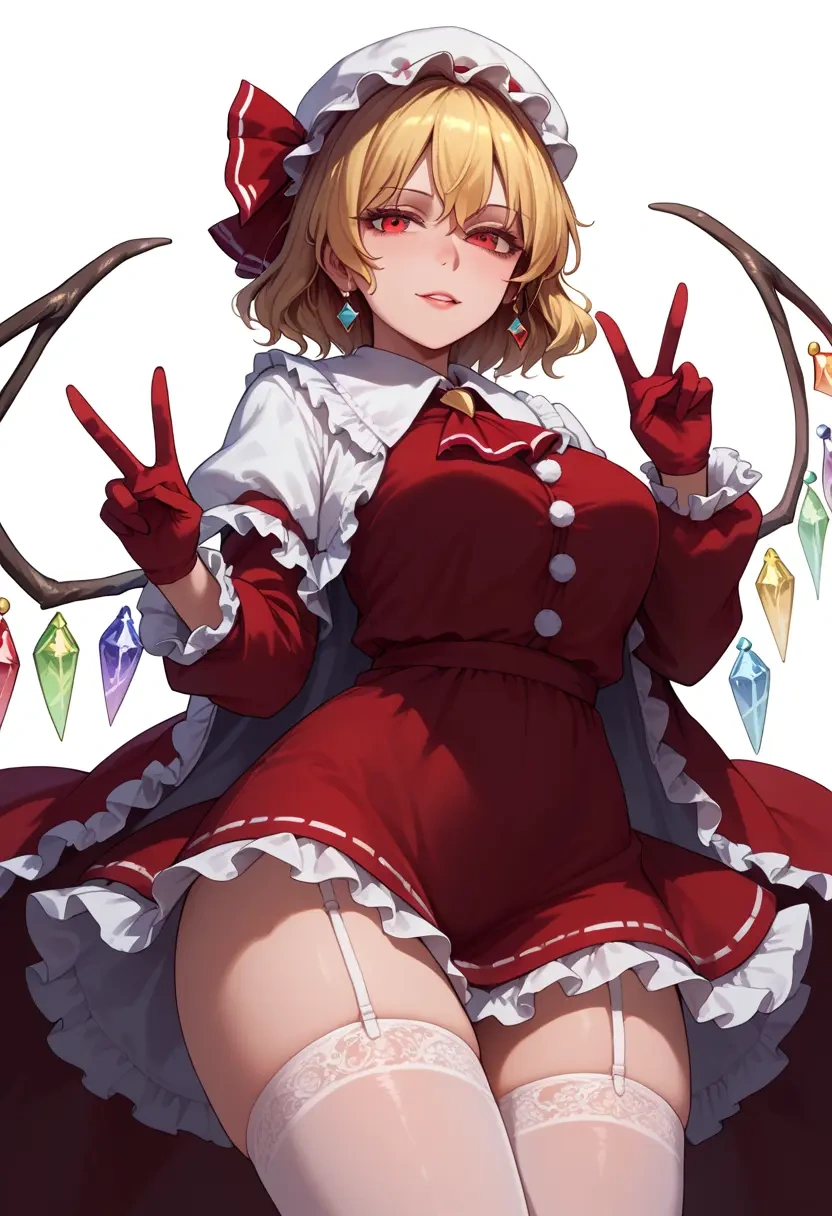 touhou,flandre_scarlet,Christmas,sexy, stockings,  - 