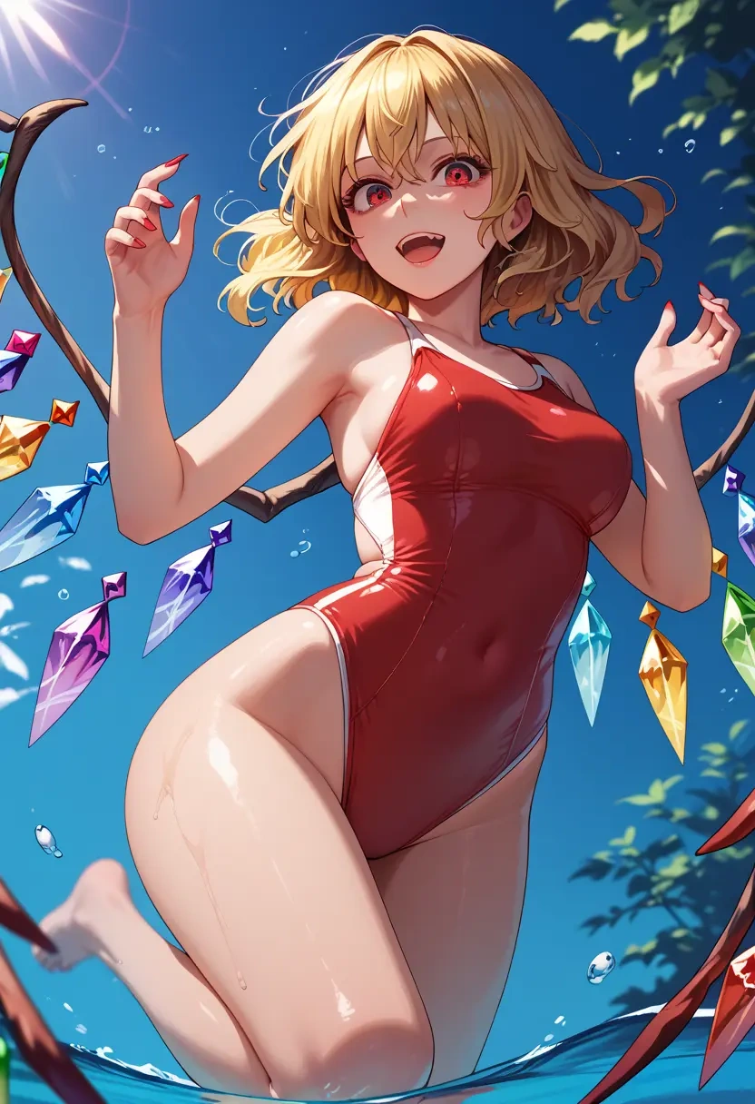 touhou,flandre_scarlet,swimsuit,sexy  - 