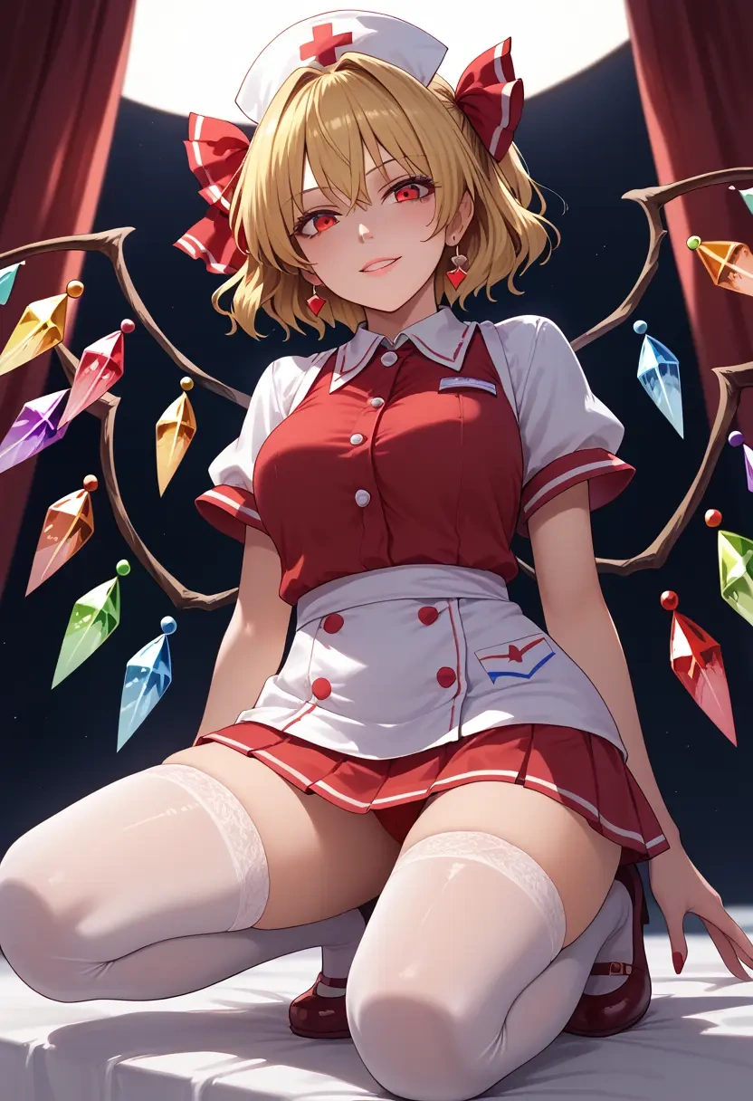 touhou,flandre_scarlet,nurse,stockings,sexy,panties  - 