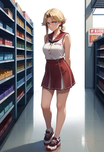 kantai_collection,fletcher_(kancolle),tennis skirt  - AI generated anime art