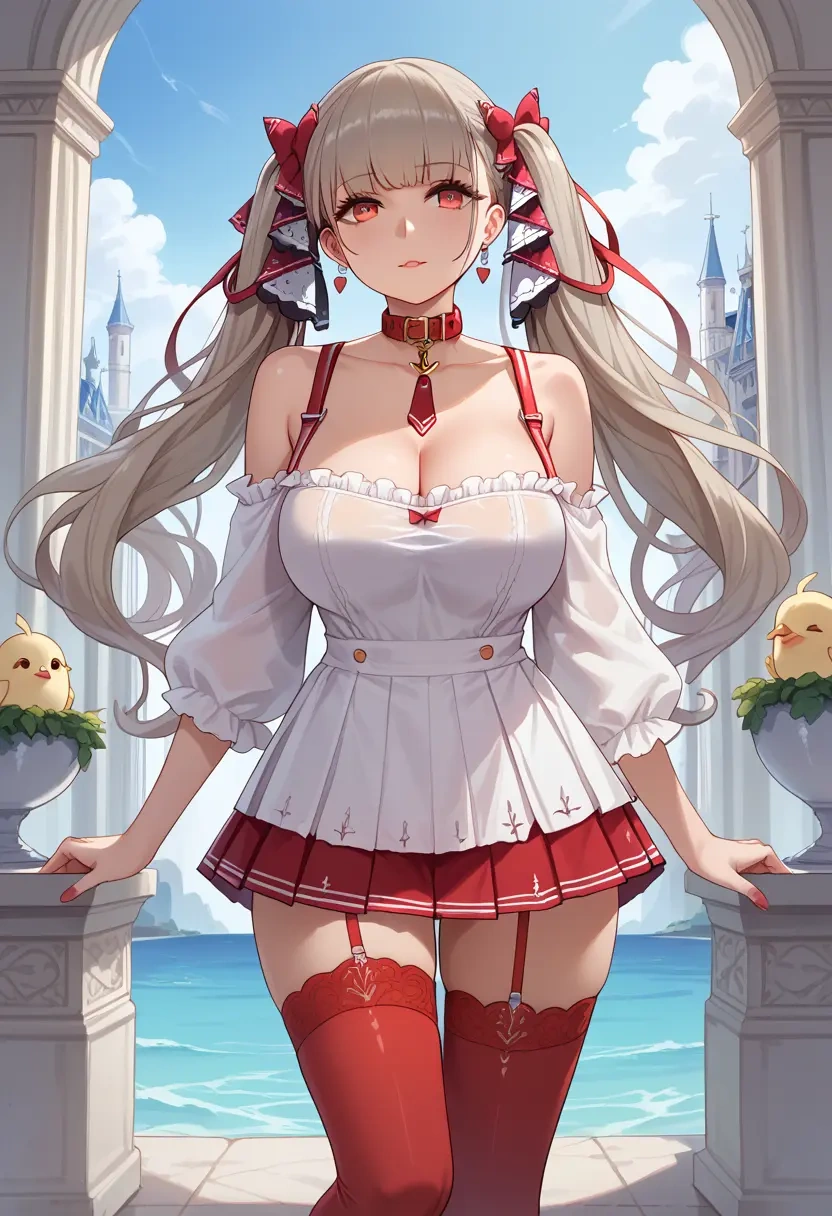 azur_lane,formidable_(azur_lane),collar,oversized,Thigh garters  - 