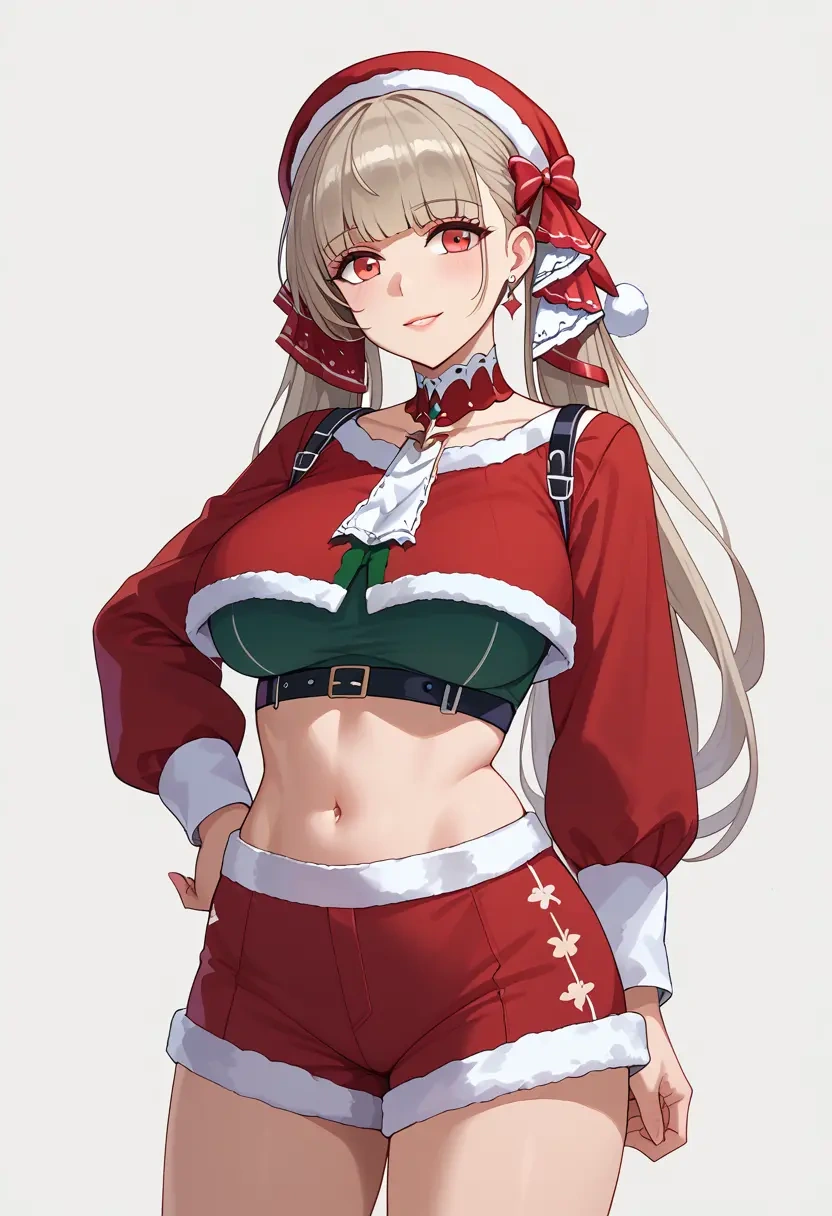 azur_lane,formidable_(azur_lane),Christmas,red velvet shorts  - 