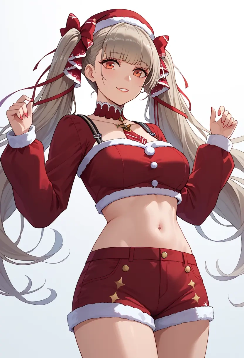 azur_lane,formidable_(azur_lane),Christmas,red velvet shorts  - 