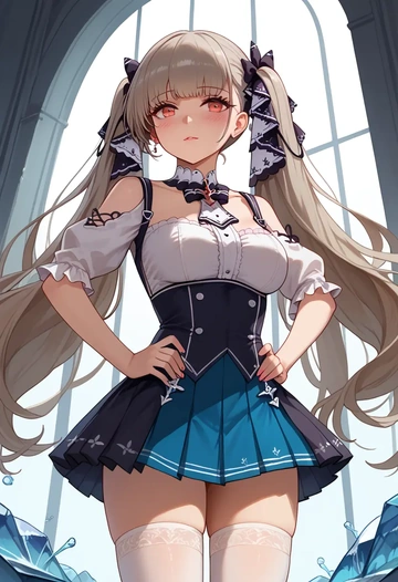 azur_lane,formidable_(azur_lane),spring,student uniform,blouse  - AI generated anime art