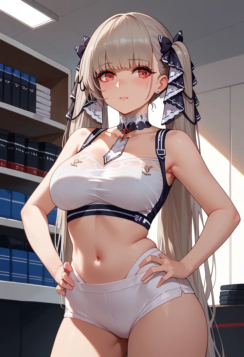 azur_lane,formidable_(azur_lane),sports crop,high-waisted shorts  - 