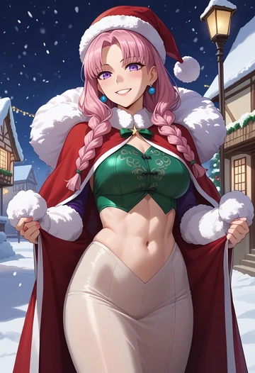 fate_(series),fou_(fate),Christmas,dress  - AI generated anime art