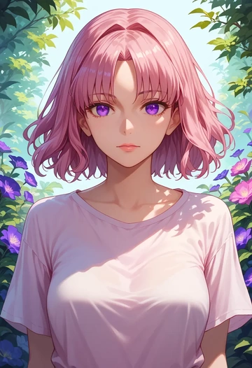 fate_(series),fou_(fate),tie-dye shirt,dolphin shorts  - AI generated anime art