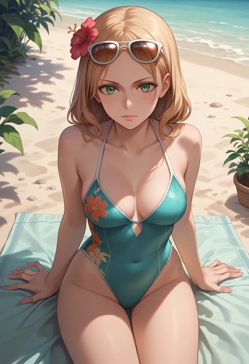 world_witches_series,francesca_lucchini,swimsuit,sexy  - 