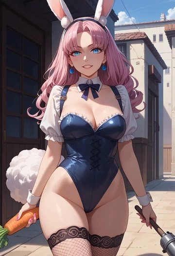 fate_(series),frankenstein's_monster_(fate),bunny girl, sexy,stockings  - AI generated anime art