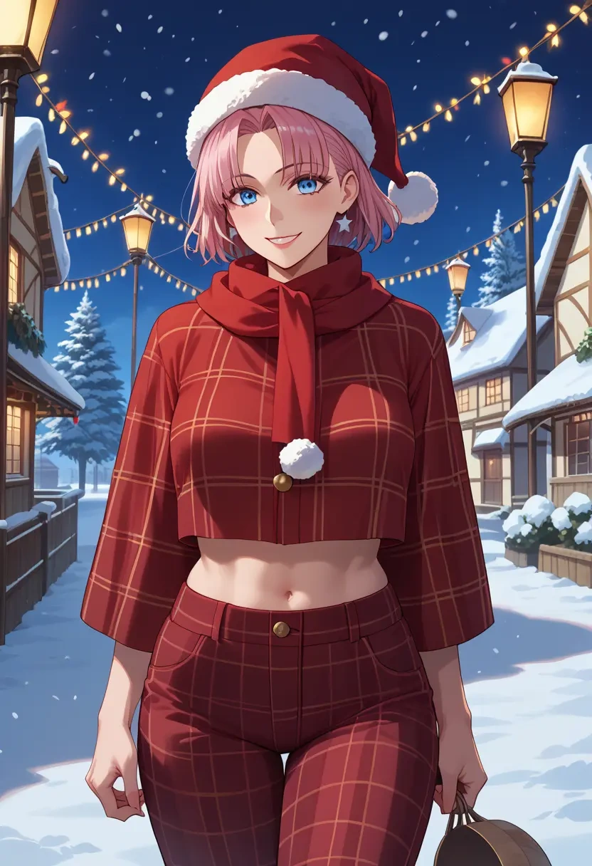 fate_(series),frankenstein's_monster_(fate),Christmas,plaid trousers  - 