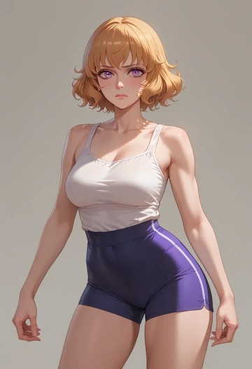 umineko_no_naku_koro_ni,frederica_bernkastel,yoga shorts  - AI generated anime art