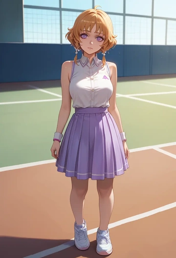 umineko_no_naku_koro_ni,frederica_bernkastel,tennis skirt  - AI generated anime art