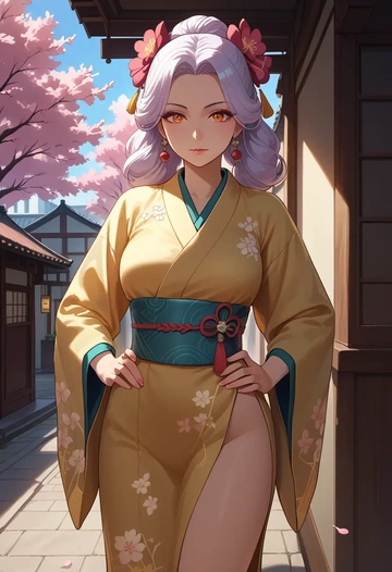 sousou_no_frieren,frieren,kimono  - AI generated anime art