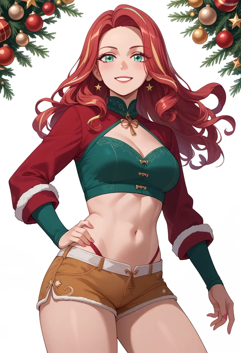 sousou_no_frieren,frieren,Christmas,red velvet shorts  - 