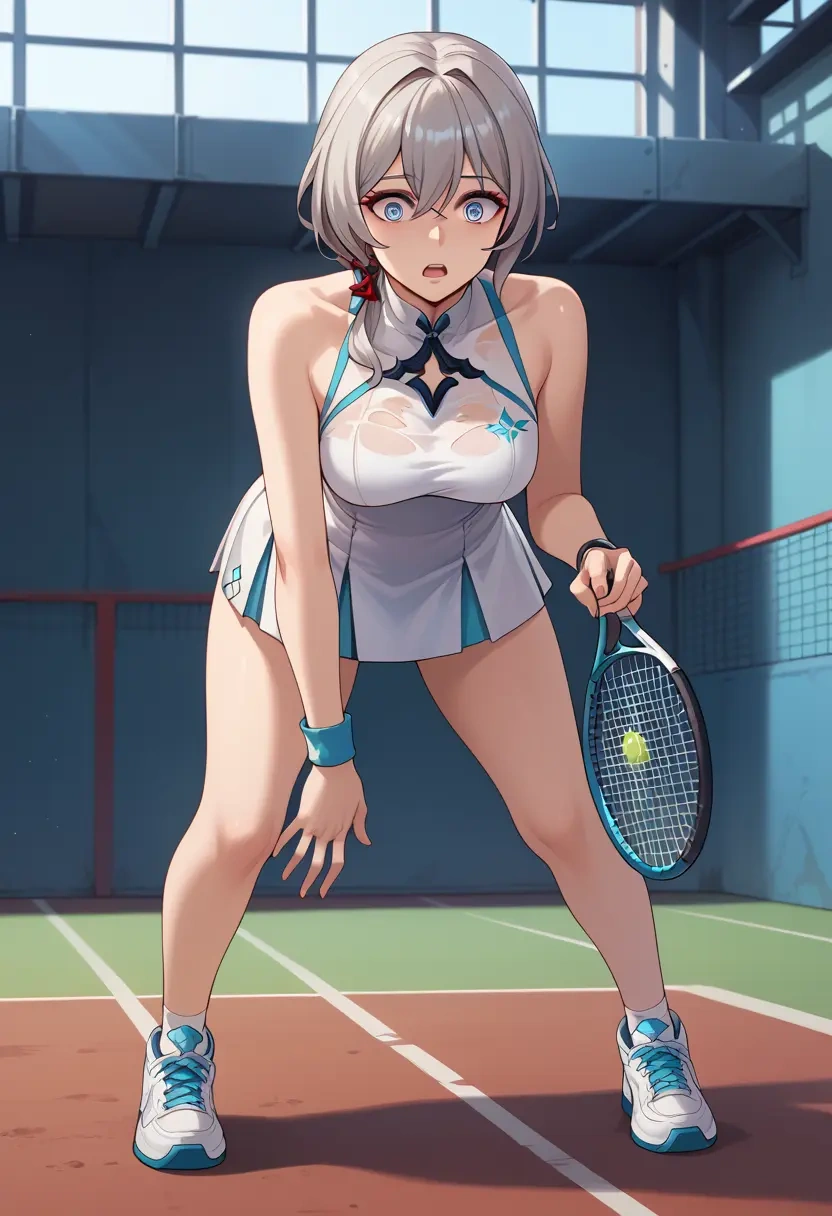 honkai_(series),fu_hua,tennis skirt  - 