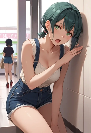 kantai_collection,fubuki_(kancolle),shorts,sexy  - AI generated anime art