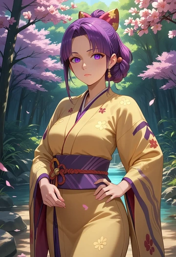 clannad,fujibayashi_kyou,kimono  - AI generated anime art