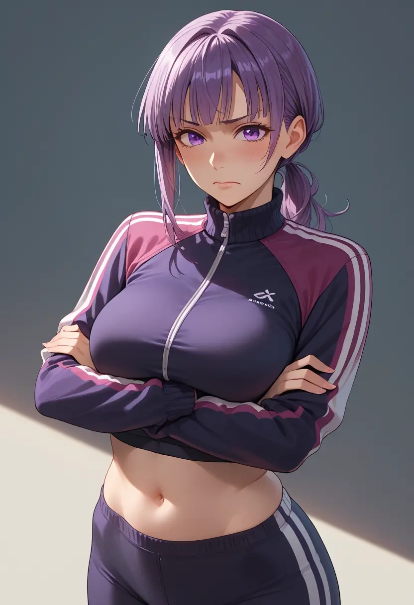 clannad,fujibayashi_kyou,athletic,track suit  - 