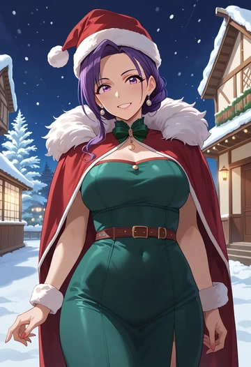 idolmaster,fukumaru_koito,Christmas,dress  - AI generated anime art