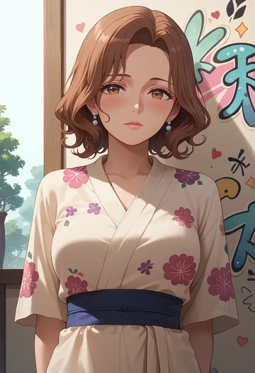 maria-sama_ga_miteru,fukuzawa_yumi,silk graffiti shirt,dolphin shorts  - AI generated anime art