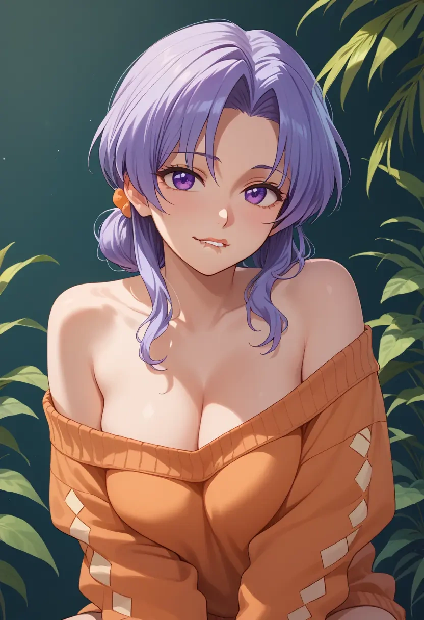 higurashi_no_naku_koro_ni,furude_rika,orange,sweater  - 