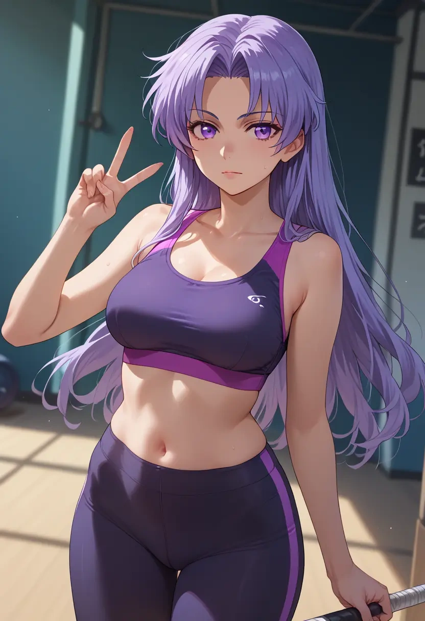 higurashi_no_naku_koro_ni,furude_rika,yoga shorts, bra  - 