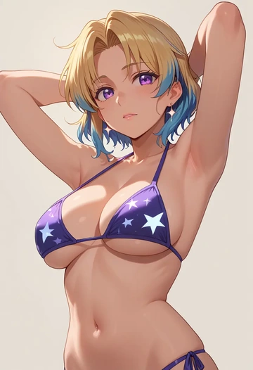 higurashi_no_naku_koro_ni,furude_rika,bikini  - AI generated anime art