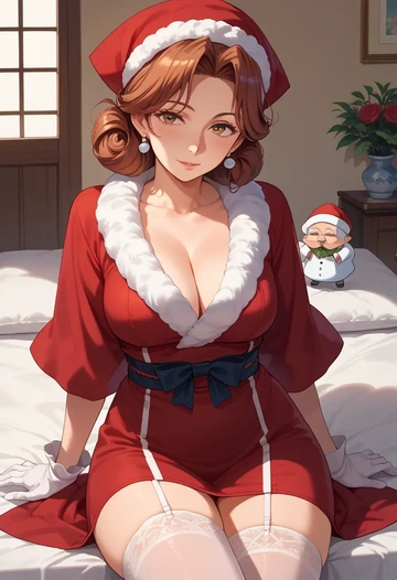 clannad,furukawa_nagisa,Christmas,sexy, stockings,  - AI generated anime art