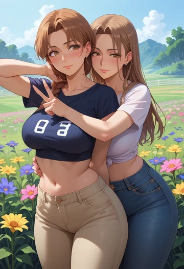 clannad,furukawa_nagisa,crop top  - AI generated anime art