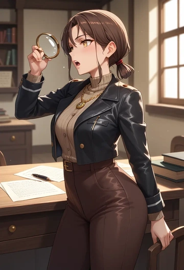 kantai_collection,furutaka_(kancolle),detective  - AI generated anime art