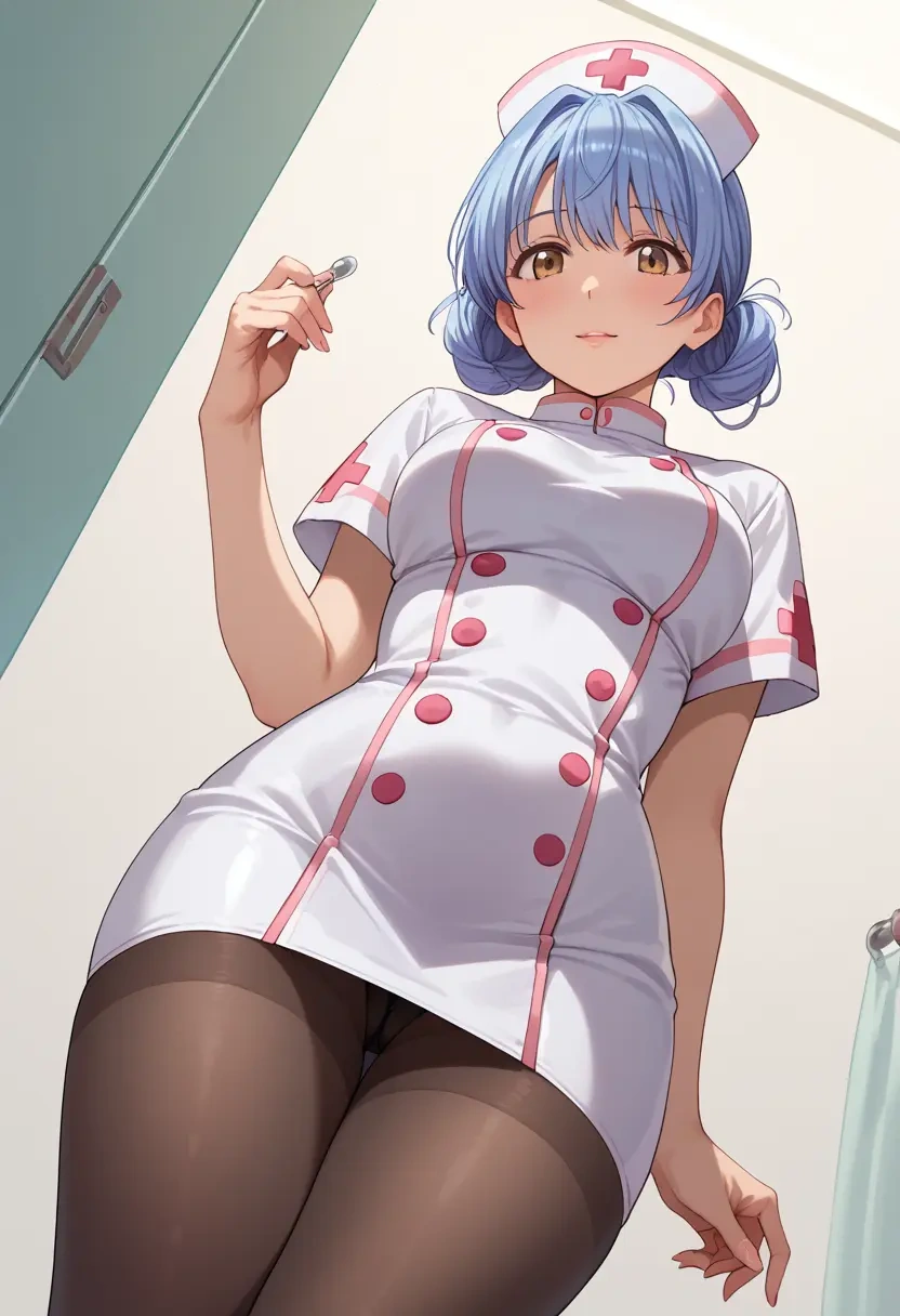 yuru_yuri,furutani_himawari,nurse pantyhose,mini skirt, sexy  - 