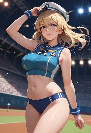 kantai_collection,gambier_bay_(kancolle),athletic  - AI generated anime art