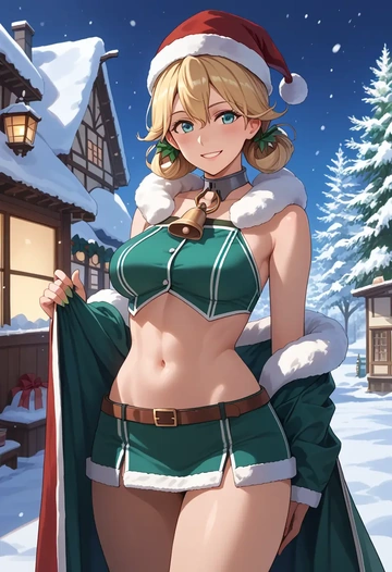 kantai_collection,gambier_bay_(kancolle),Christmas,dress  - AI generated anime art