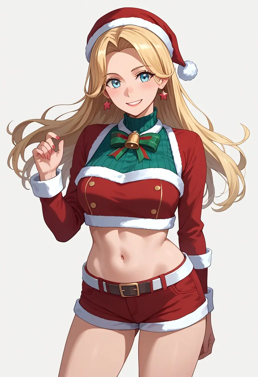 kantai_collection,gambier_bay_(kancolle),Christmas,red velvet shorts  - 