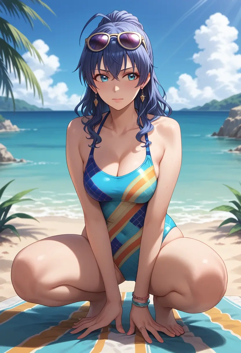 idolmaster,ganaha_hibiki,swimsuit,sexy  - 