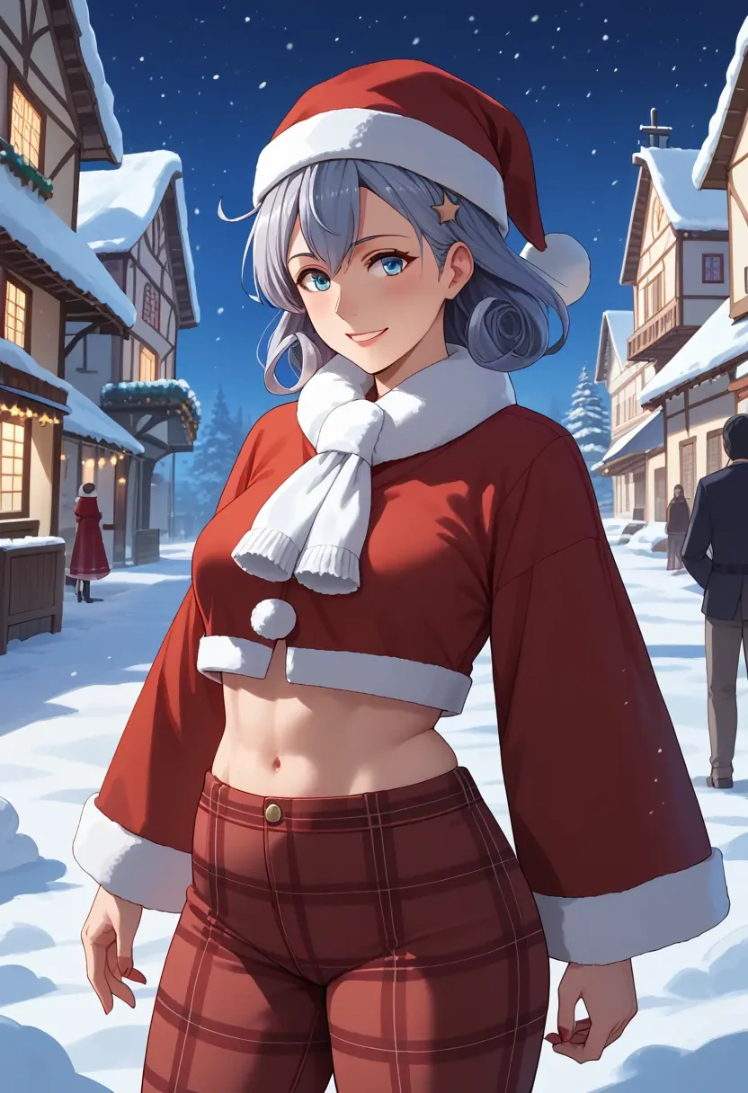 kantai_collection,gangut_(kancolle),Christmas,plaid trousers  - 