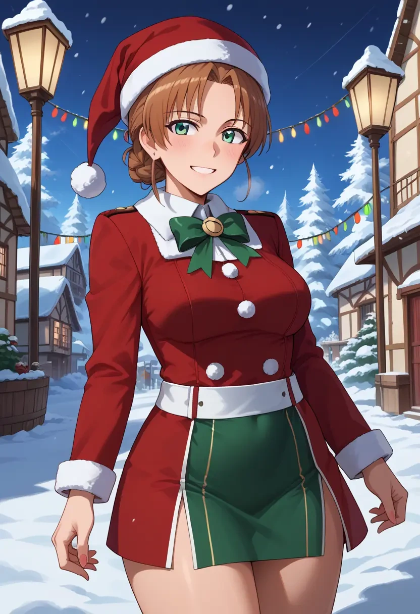 world_witches_series,gertrud_barkhorn,Christmas,dress  - 