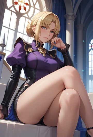 fate_(series),gilles_de_rais_(caster)_(fate),leather,shorts  - AI generated anime art