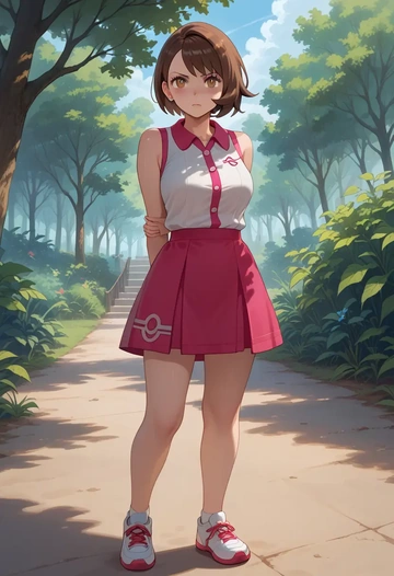 pokemon,gloria_(pokemon),tennis skirt  - AI generated anime art