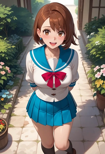 pokemon,gloria_(pokemon),sailor, uniform  - AI generated anime art