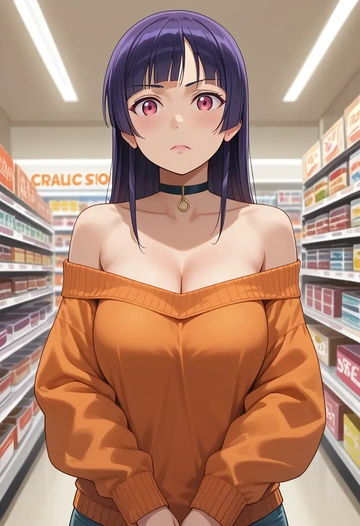 ore_no_imouto_ga_konna_ni_kawaii_wake_ga_nai,gokou_ruri,orange,sweater,choker  - AI generated anime art