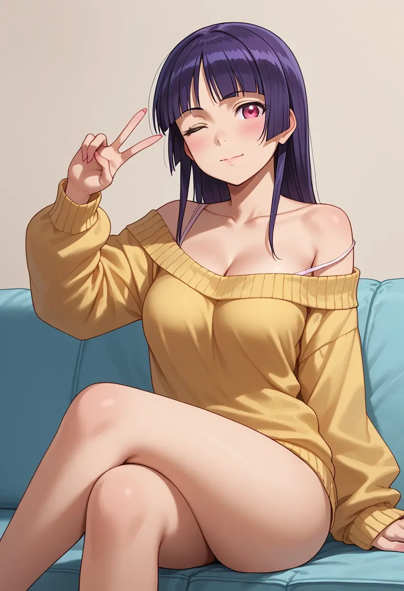 ore_no_imouto_ga_konna_ni_kawaii_wake_ga_nai,gokou_ruri,off-shoulder,sweater  - 