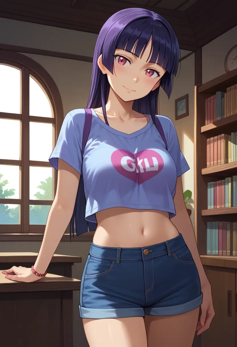 ore_no_imouto_ga_konna_ni_kawaii_wake_ga_nai,gokou_ruri,crop top,athletic shorts  - 