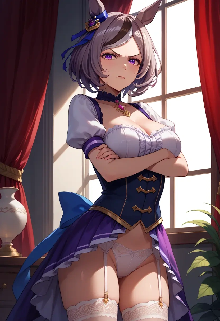 umamusume,gold_ship_(umamusume),Victorian-era,stockings,sexy  - 